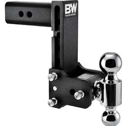 2.5" Tow & Stow Adjustable Trailer Hitch Dual Ball Mount 7" Drop (2" x 2-5/16") - TS20040B
