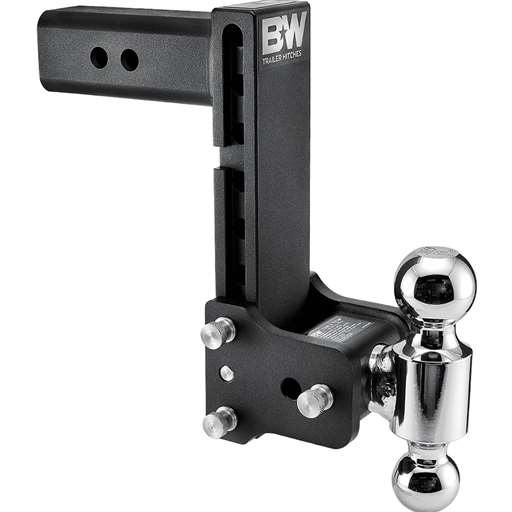 2.5" Tow & Stow Adjustable Trailer Hitch Dual Ball Mount 8.5" Drop (2" x 2-5/16") - TS20043B