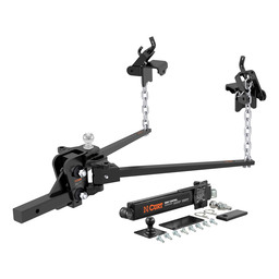 Curt Short Trunnion Bar Weight Distribution Hitch with Sway Control (8-10K, 28-3/8") - 17322