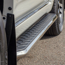 AeroTread 5" x 70" Polished Stainless Running Boards, Select Acura MDX