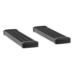 Grip Step 7" x 36" Black Aluminum Running Boards, Select Ford E-Series