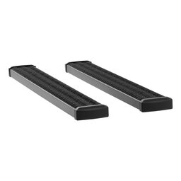 Grip Step 7" x 60" Black Aluminum Running Boards, XD Brackets, Select Ford Reg