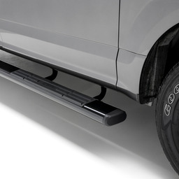 6" x 91" Black Aluminum Oval Side Bars, Select Chevrolet, GMC