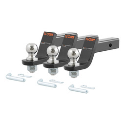 Loaded Ball Mounts with 2" Balls (2" Shank, 7,500 lbs., 4" Drop, 3-Pack)