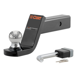 Curt Towing Starter Kit with 2" Ball (2" Shank, 7,500 lbs, 4" Drop) - 45142