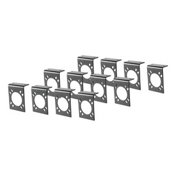 Curt Connector Mounting Brackets for 7-Way RV Blade (Black, 12-Pack) - 57205