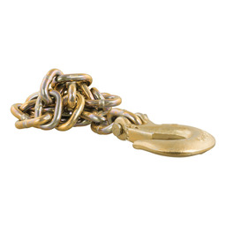 Curt 35" Safety Chain with 1 Clevis Hook (24,000 lbs, Yellow Zinc) - 80316