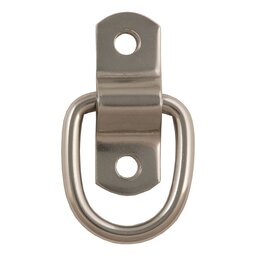 1" x 1-1/4" Surface-Mounted Tie-Down D-Ring (1,200 lbs, Stainless)