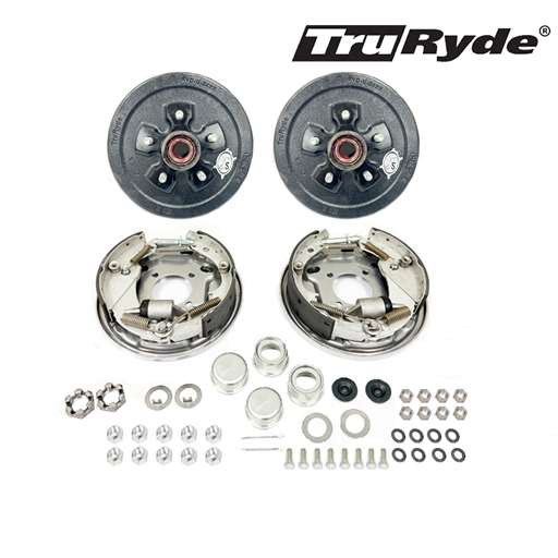 5-4.5" Bolt Circle 3,500 lbs. TruRyde®  Pre-Greased Trailer Axle Hydraulic Brake Kit - PGBK545HYD-TRP