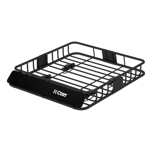 Curt 42" x 37" Black Steel Roof Rack Cargo Carrier - 18115