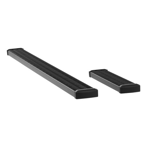 Grip Step 7" x 36", 110" Black Aluminum Running Boards, Select Express, Savana