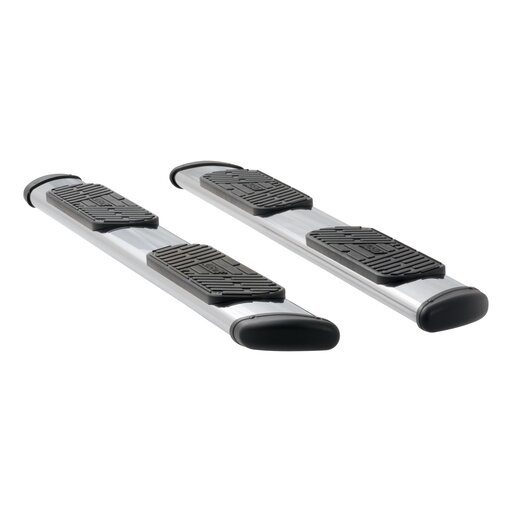 Regal 7 Polish Stainless 88" Oval Steps, XD Brackets, Select Ford F-Series Crew