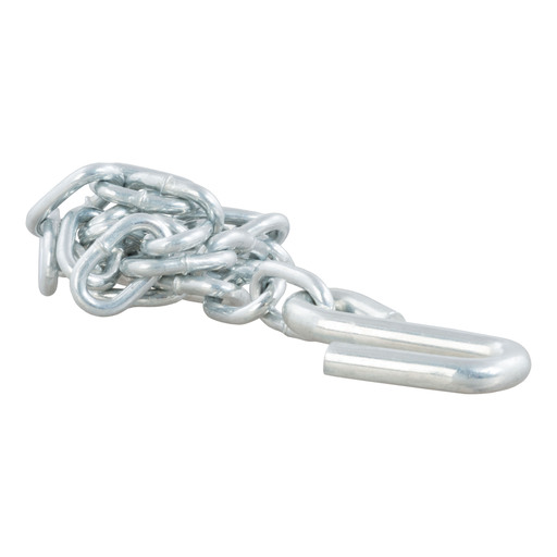 Curt 27" Safety Chain with 1 S-Hook (2,000 lbs, Clear Zinc) - 80020