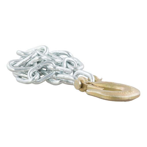 Curt 35" Safety Chain with 1 Clevis Hook (7,800 lbs, Clear Zinc) - 80302