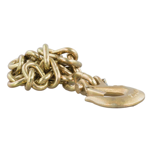 Curt 35" Safety Chain with 1 Clevis Hook (18,800 lbs, Yellow Zinc) - 80304